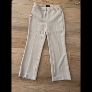 White House Black Market the Trouser Cream Petite 00